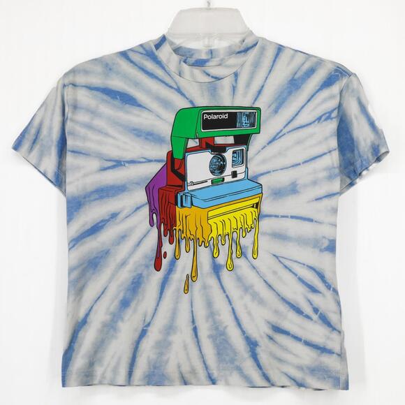 2021 Kids Unisex Medium Tie Died Polaroid Officially Licensed Tee - Picture 1 of 3